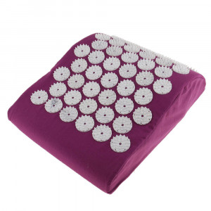 Массажная акупунктурная подушка (анатомическая) EcoRelax, фиолетовый